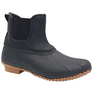 Style & Co Women Faux Fur Lined Duck Style Rain Boots Harlii Size US 7M Black